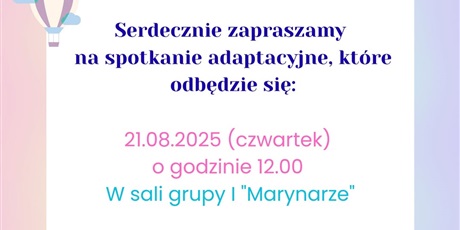 SPOTKANIE ADAPTACYJNE